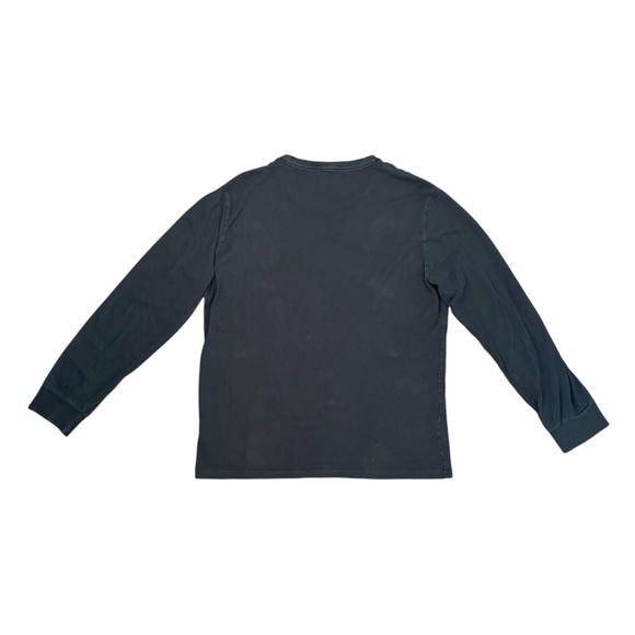 Polo Ralph Lauren Men’s Long Sleeve T Shirt Large Black Cotton Jersey Red Pony - Picture 3 of 9